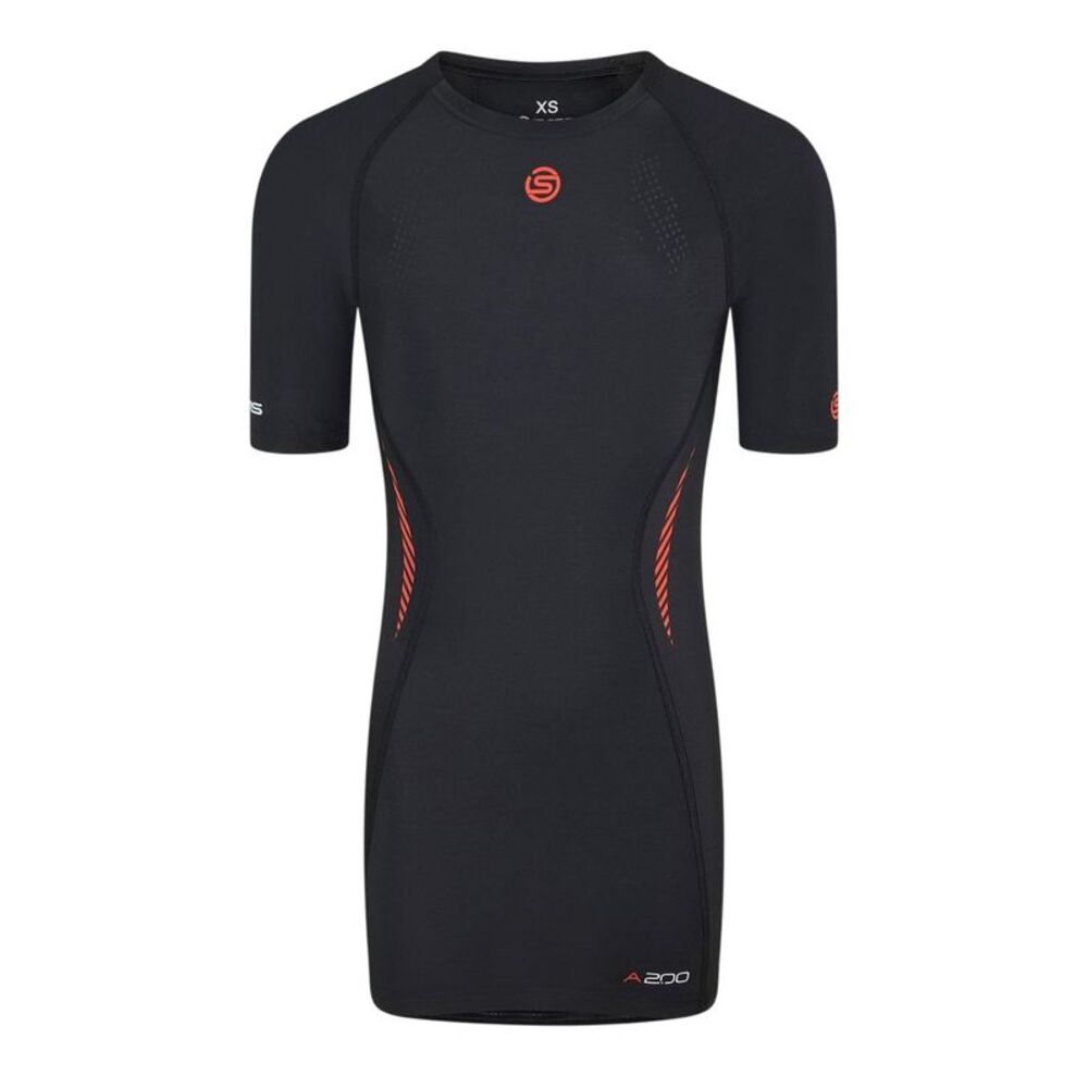 Skins Mens A200 Compression Fitted Top / Black